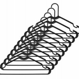 Plastic Hangers, Black, 10-Pk.