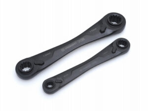 X6 2-Pc. 4-in-1 Ratcheting Metric Wrench Set, Black Oxide