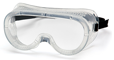 Safety Goggle, Perforated, Anti-Fog, Clear