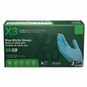 Industrial Nitrile Gloves, Powder-Free, Blue, XL, 100-Ct.