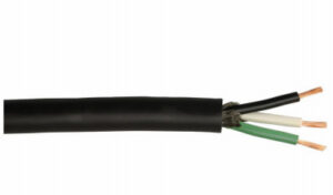 Black Service Cord, 10/3 SJEOOW, 250 Ft. Spool