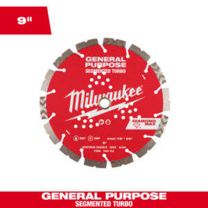 Diamond Max Segmented Diamond Circular Saw Blade, 9 In.