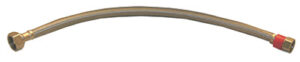 Faucet Connector, Stainless Steel, 1/2 Compression x 1/2 FIP x 20 In.