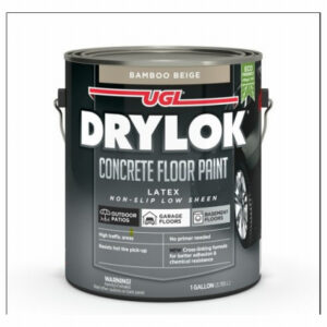 Concrete Floor Paint, Non-Slip Bamboo Beige, Gallon
