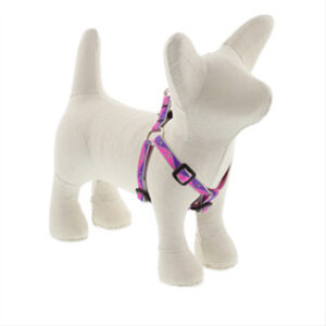 Step-In Puppy & Small Dog Harness, Reflective Pink Paws Pattern, 1/2 x 12 - 18-In.
