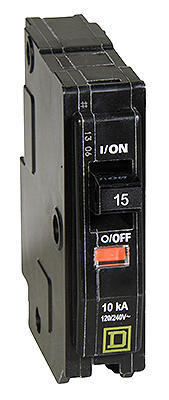 QO 15-Amp Single-Pole Circuit Breaker