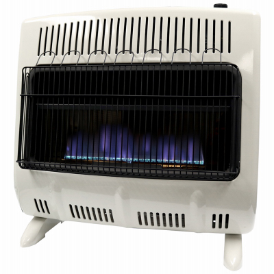 Blue Wall Heater, Vent-Free, White, 30,000 BTU, For 1,000 Sq. Ft.