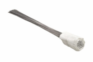 Marking Stake Flag, White, 2.5 x 3.5 In. Flag, 21 In. Stake, 100-Pk.