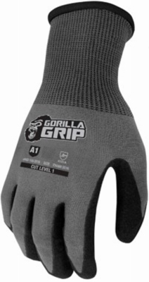 Precision Grip A1 Cut-Resistant Gloves, Nitrile Coating, Men's M