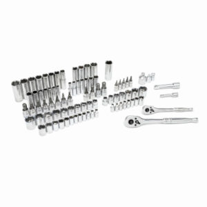 90-Pc. Mechanics SAE/Metric Socket Tool Set, 1/4 & 3/8 In. Drive