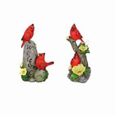 Solar LED Cardinals Statue, Assorted Designs