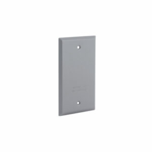 1-Gang Weatherproof Blank Cover, Gray