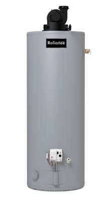 Power Vent Water Heater, Natural Gas, 50,000 BTUs, 50 Gallons