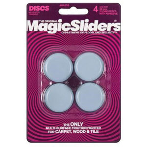 Surface Protectors, Furniture Sliding Discs, Adhesive, 1-1/2-In., 4-Pk.