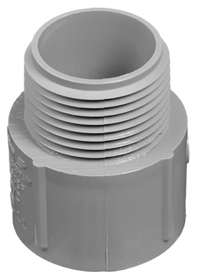 PVC Terminal Adapter, 1-1/4-In.