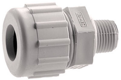 Schedule 80 PVC Compression Adapter, 2 In. MPT
