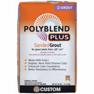 Polyblend Plus Sanded Grout, Natural Gray, 25 Lb.