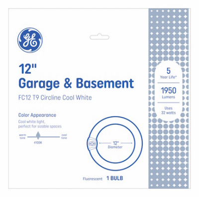 Cool White Circline Tube Fluorescent Light Bulb, 32 Watt