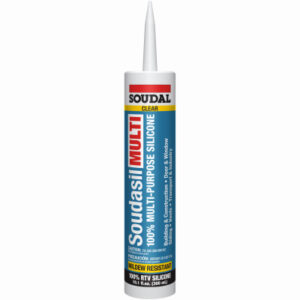 Soudasil Multi-Purpose Silicone Caulk, Clear, 10.1 oz.