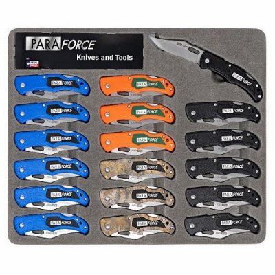 Lock Back Pocket Knife, 3 In. Blade, Assorted Colors