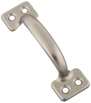 Window Sash Lift, Bar Type, Satin Nickel, 4 In.