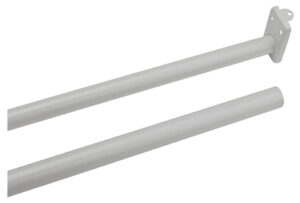 Closet Rod, White, 30-48 In.