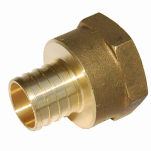 Brass Pipe Adapter, 1 In. Barb Insert x 1 In. FPT
