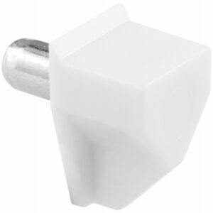15-Lb. Shelf Support Pegs, White Plastic, 5 mm, 8-Pk.