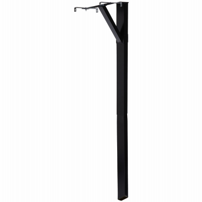 Steel Drive-in Mailbox Post Kit, For Top-Mount Mailboxes, Black, 60-In.