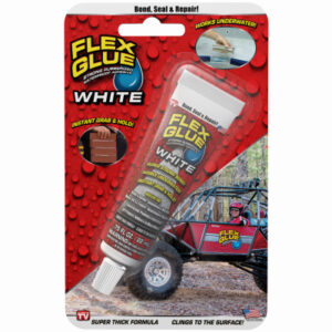 FLEX GLUE Mini Rubberized Waterproof Adhesive, White, .75-oz.