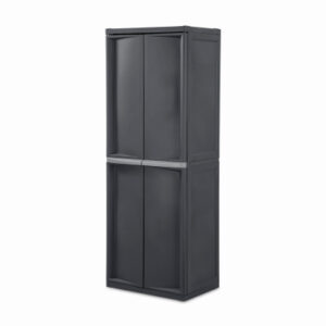 4-Shelf Storage Cabinet, Gray, 69-3/8 x 25-5/8 x 18-7/8 In.