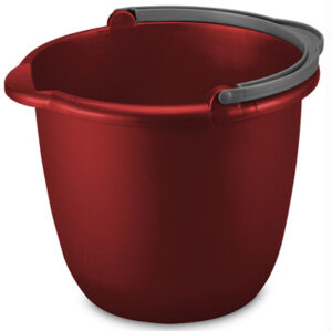 Spout Pail, Red, 10 Qt.