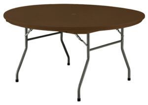 Resin Rhino Table, Dark Brown, 60 In. Round