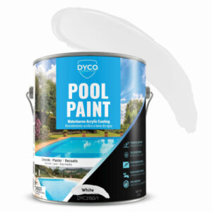 Swimming Pool Paint, Acrylic, White, Gallon