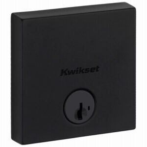 SmartKey Deadbolt Lock, 3 Faceplates, Black