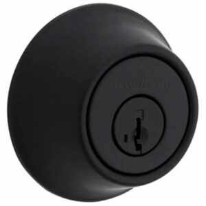 Single Cylinder Security Deadbolt Lock, Matte Black