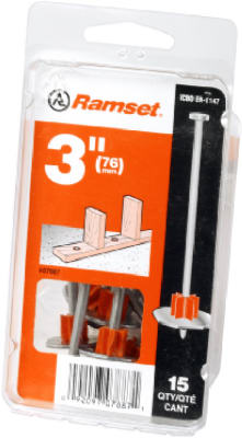Drive Pin With Washer, .300 x 3 In., 15-Pk.
