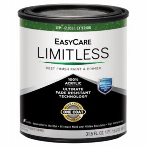 Limitless WeatherAll Exterior House Paint & Primer, Medium Base Semi-Gloss Acrylic Latex, Qt.