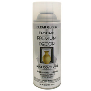 Premium Decor Spray Paint, Clear Gloss, 12 oz.