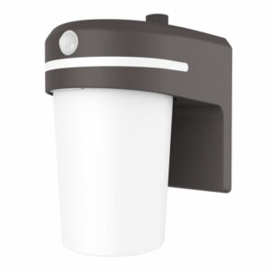 Jelly Jar Light Fixture, Light Sensor, 1000 Lumen, Bronze