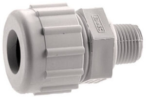 Schedule 80 PVC Compression Adapter, 1 In. MPT