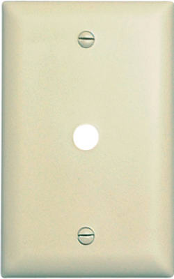 Pass & Seymour Wall Plate, 1-Gang, Telephone Hole, Urea, Ivory
