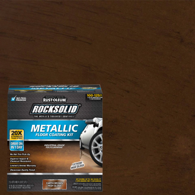Rocksolid Metallic Garage Rustoleum Rock Rocksolid Garage Floor