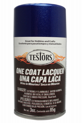 One-Coat Lacquer Craft Spray Paint, Deja Blue Gloss, 3-oz.