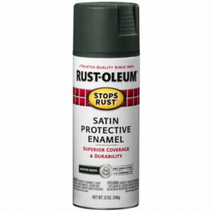 Stops Rust Spray Enamel, Hunter Green Satin, 12-oz.