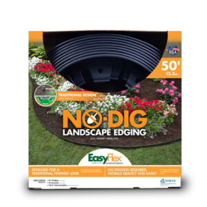 EasyFlex No Dig Edging Kit, Recycled Plastic, 50 Ft.