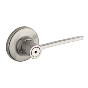 Ladera Lever Privacy Lockset, Satin Nickel,