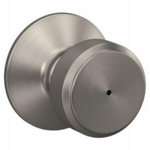 Bowery Privacy Door Knob Handleset, Satin Nickel