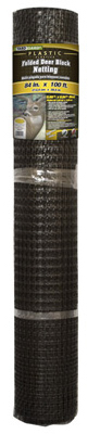 Deer Block Mesh Fencing, Black PVC, 7 x 100 Ft.