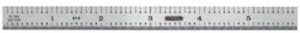 Precision Ruler, Flexible Stainless Steel, 6 In.
